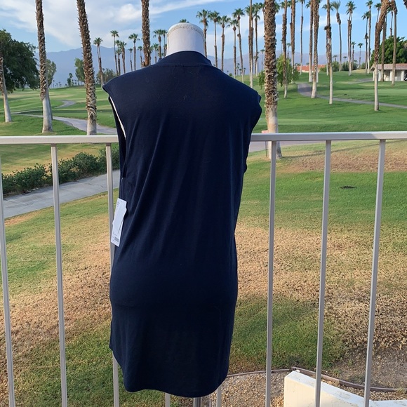 Athleta Navy threadlight relaxed mock neck tank sm - Picture 3 of 8